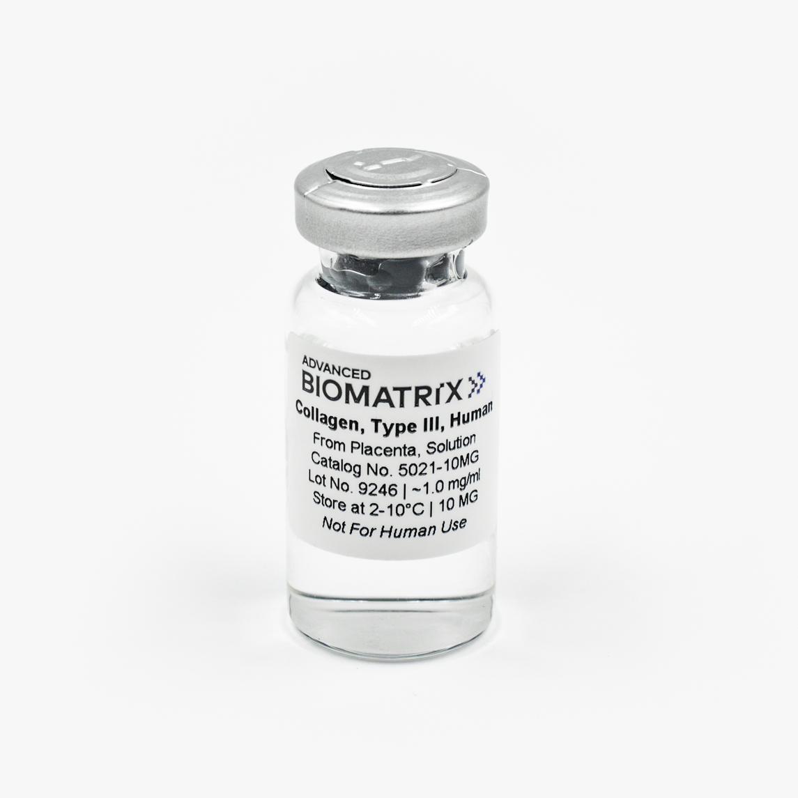 Type III collagen from advanced biomatrix
