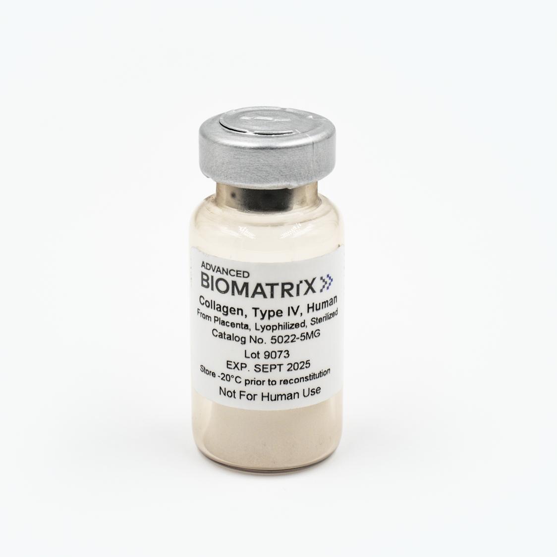 Type IV collagen from advanced biomatrix