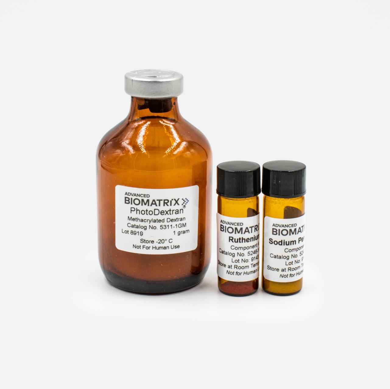 PhotoDextran methacrylated dextran with Ruthenium photoinitiator