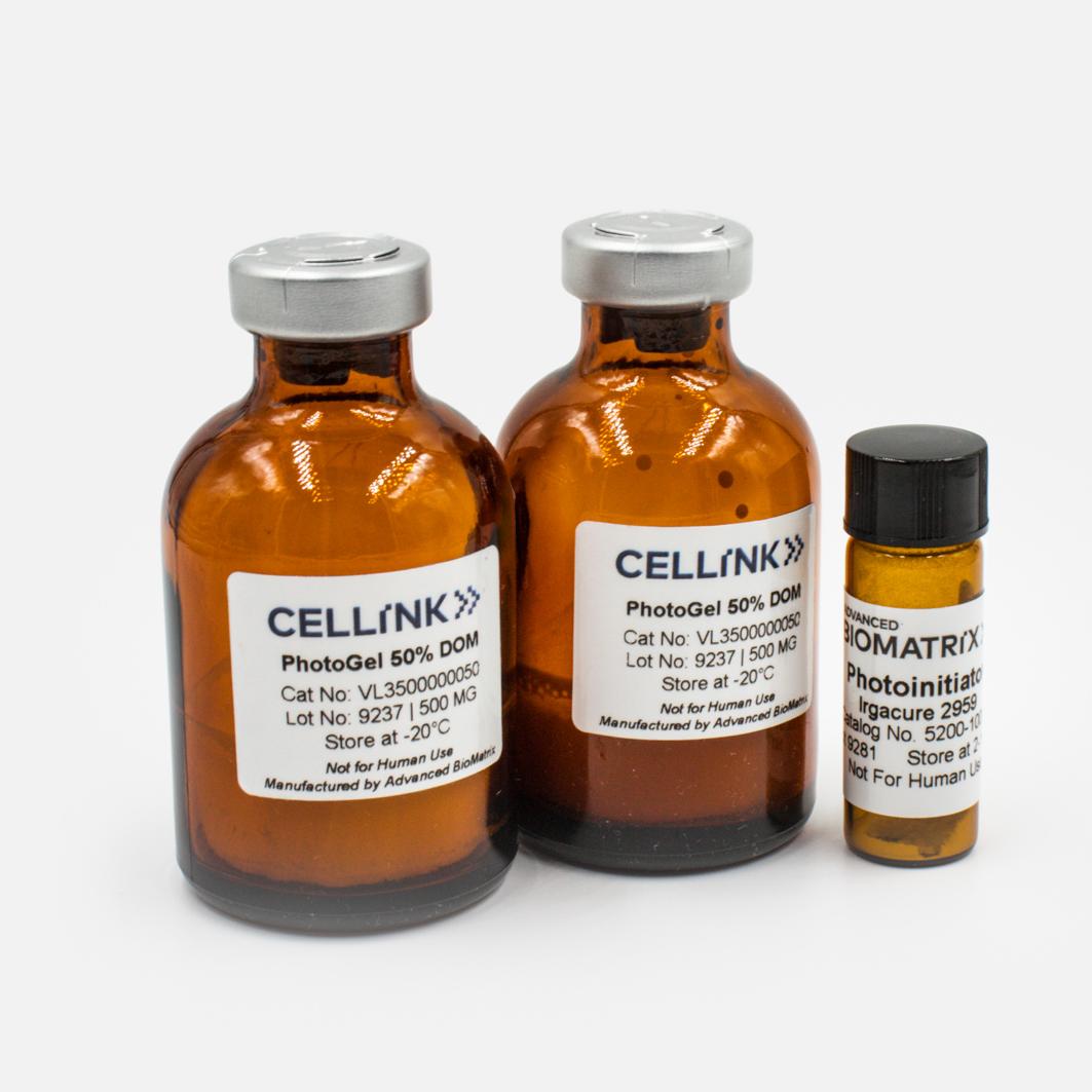 PhotoGel methacrylated gelatin with irgacure