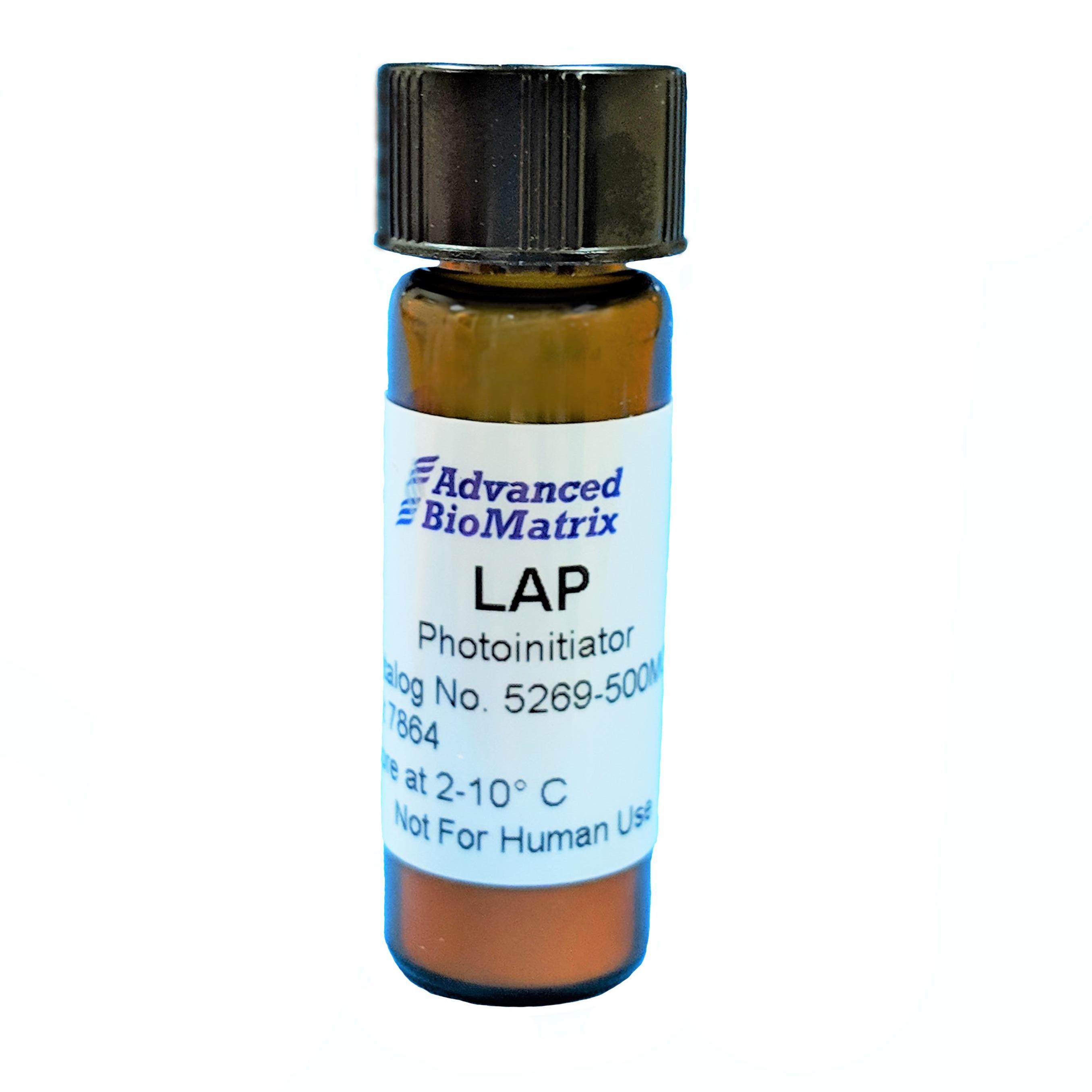 LAP photoinitiator for 405 nm blue light photocrosslinking